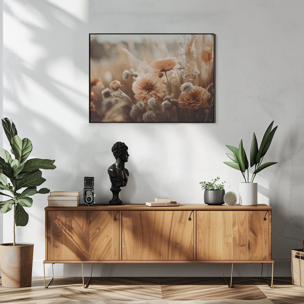 Golden Blossom Glow | Poster