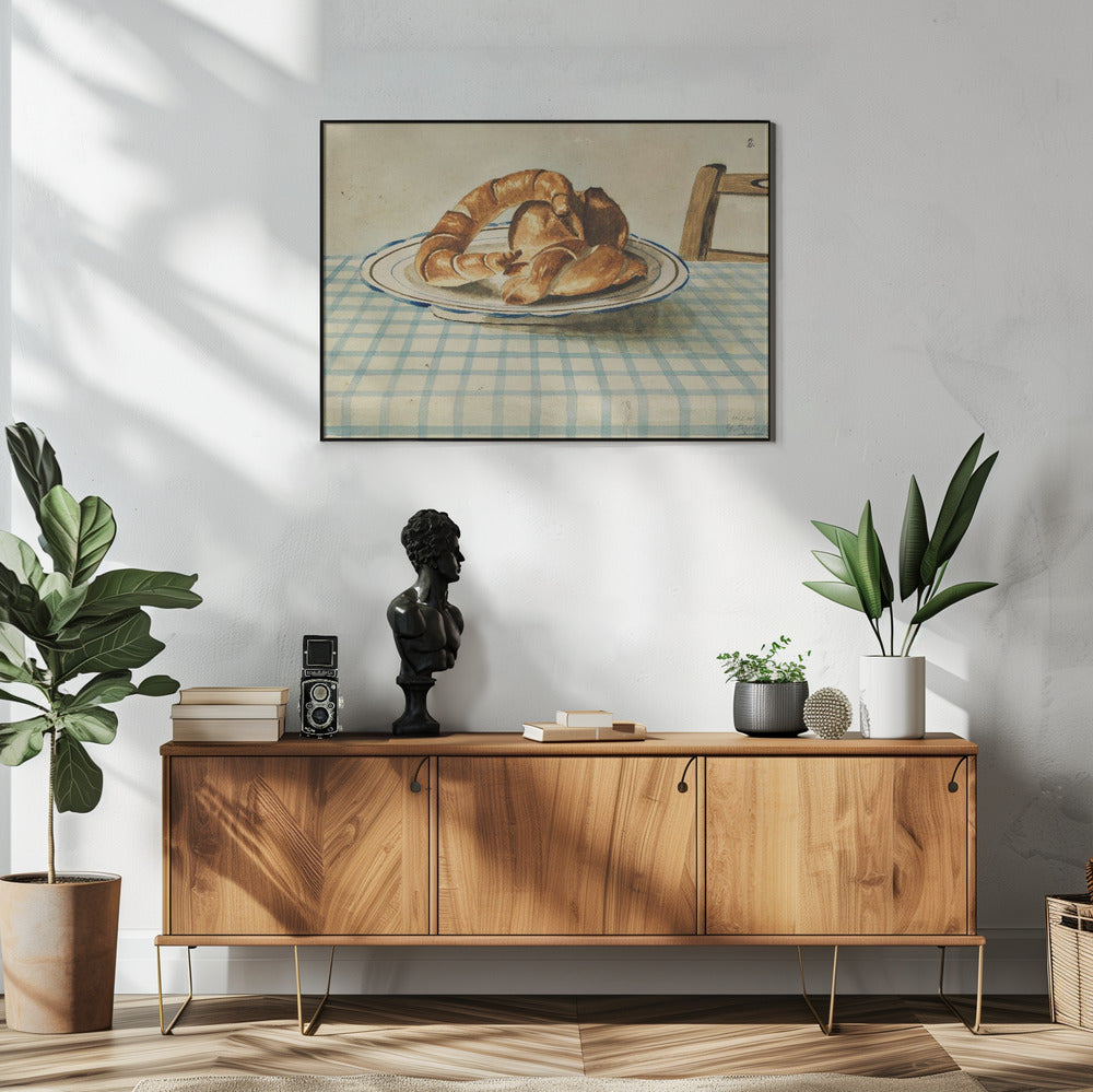 Stillleben mit Gebäckteller | Poster