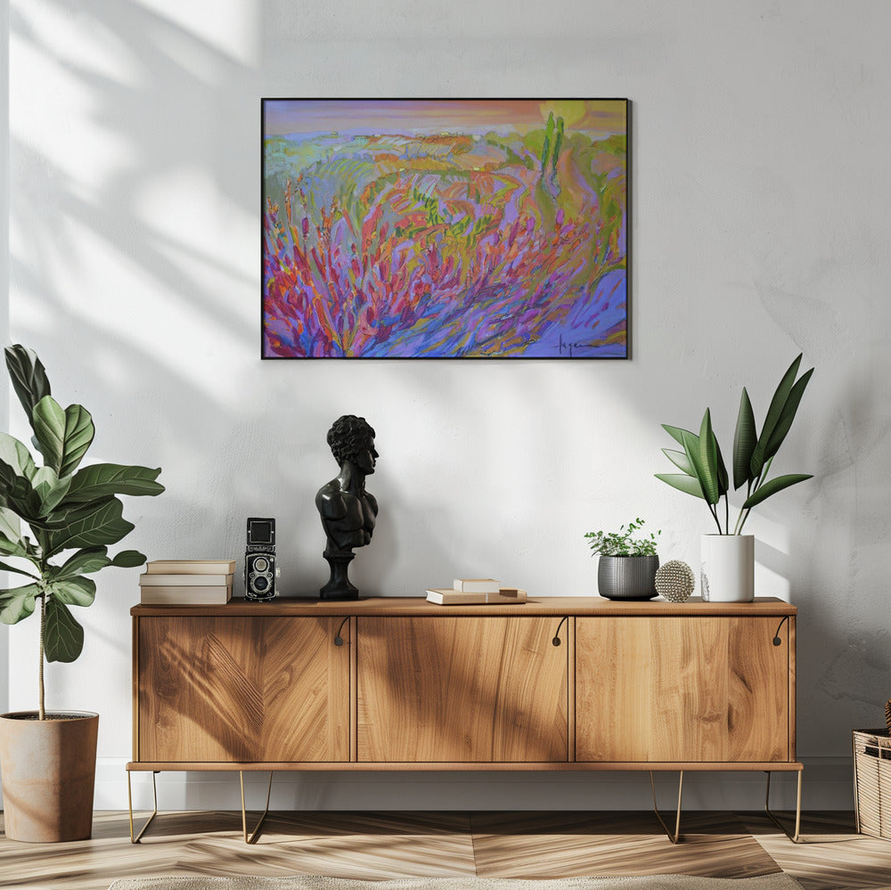 Lebendige Farben und zarte Blütenblätter | Poster