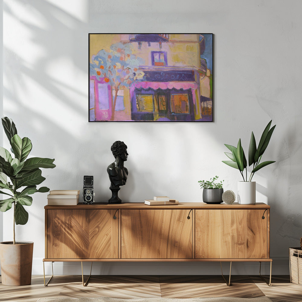 Lebendige Café-Szene | Poster