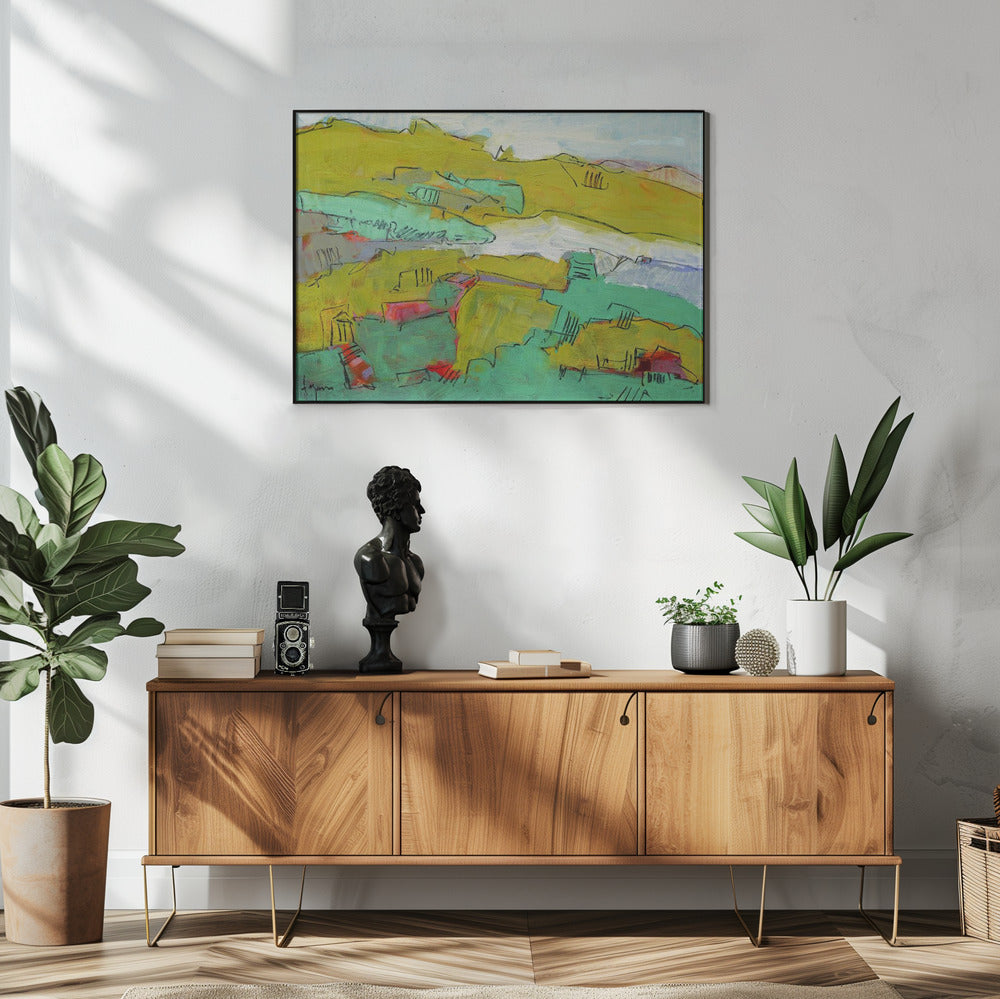Vibrant Hillside | Poster