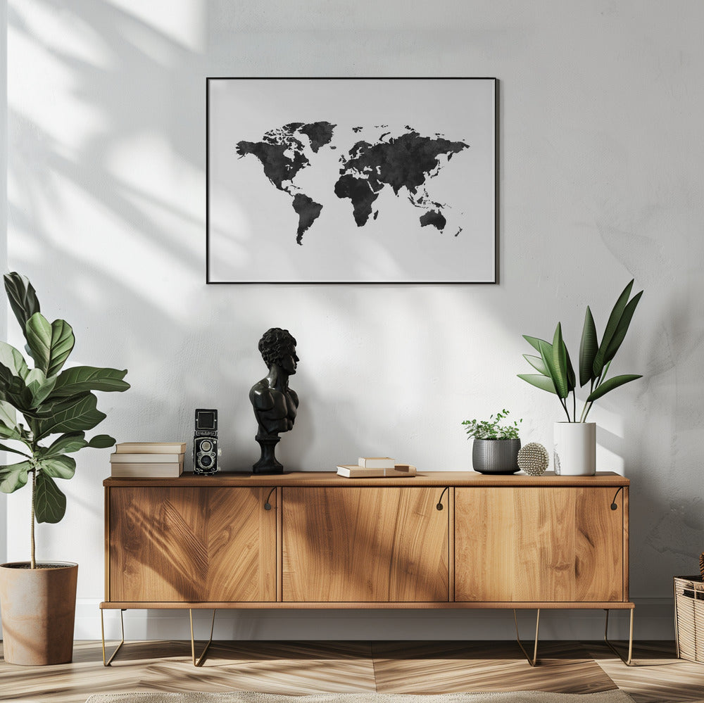 Inked World Map | Poster