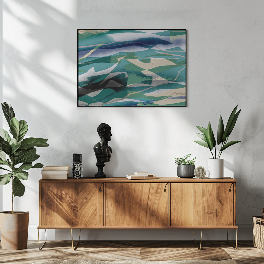 Abstraktion in der Landschaft | Poster