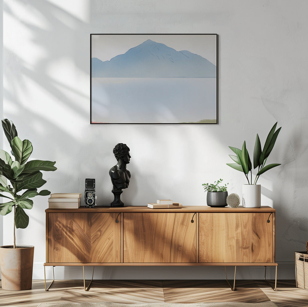 Nebliger Bergblick | Poster