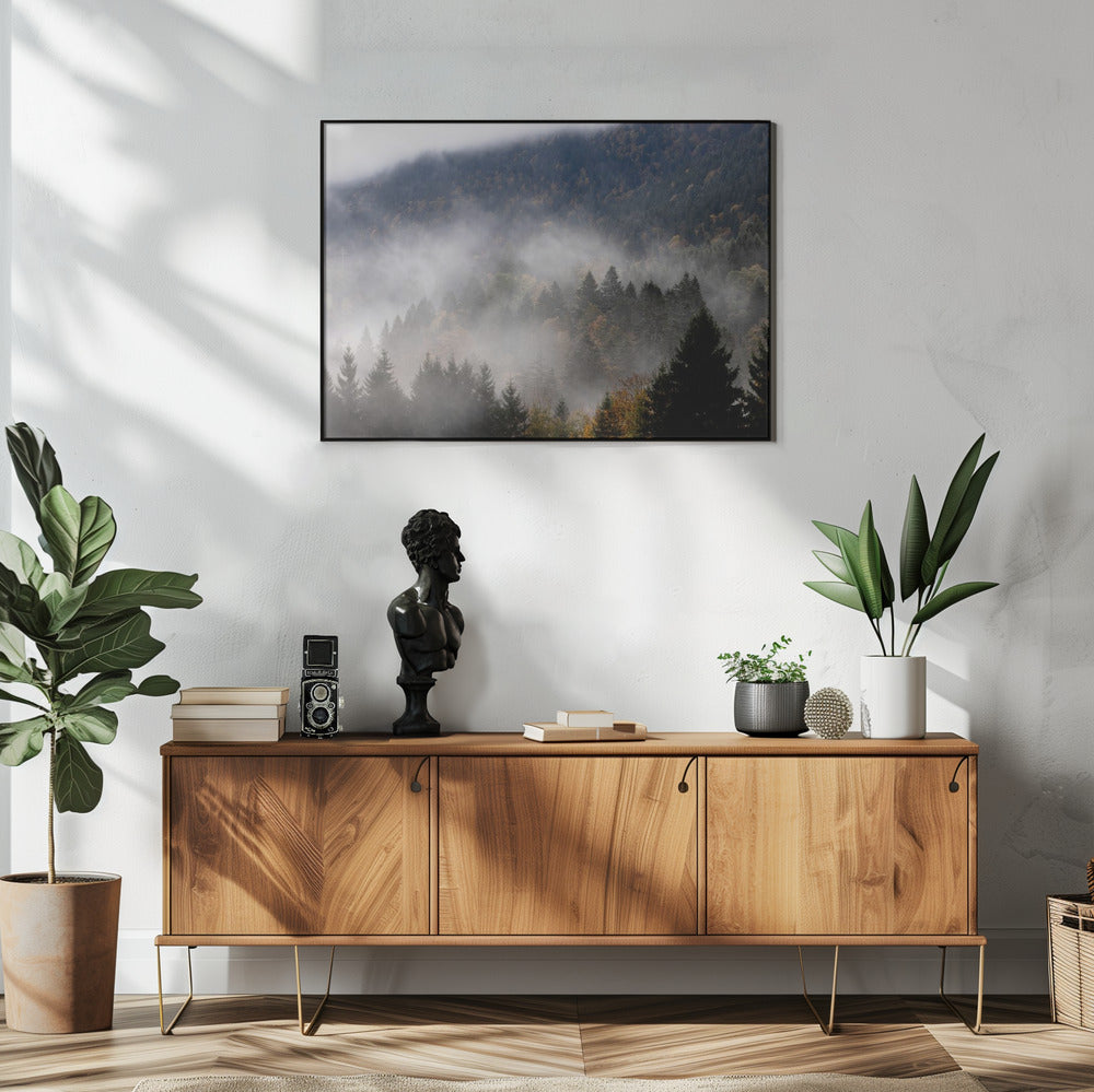 Nebliger Wald 9 | Poster