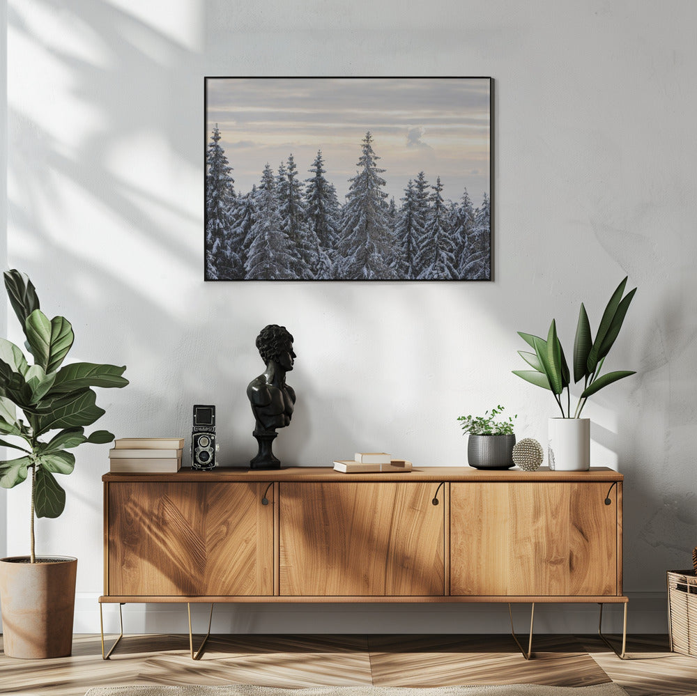 Schneebedeckte Bäume 8 | Poster