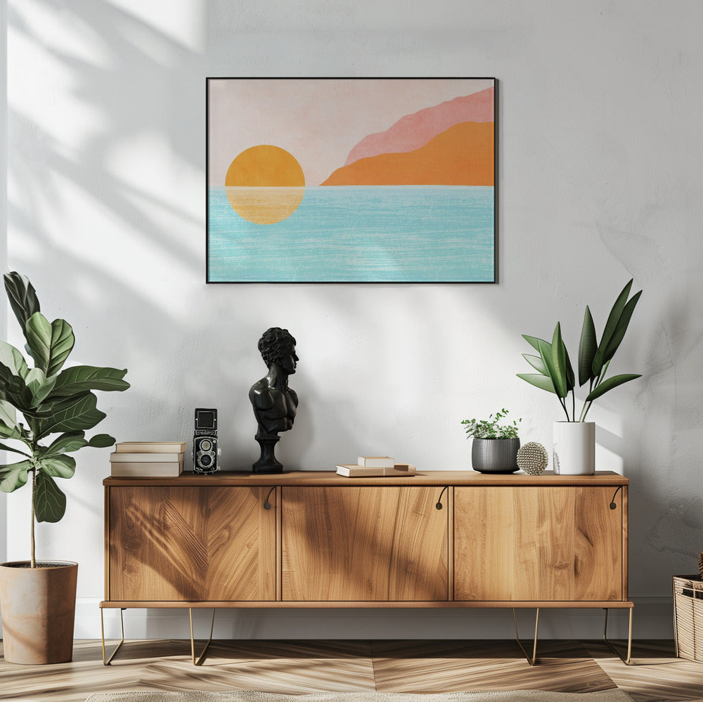 Insel Sonnenuntergang | Poster