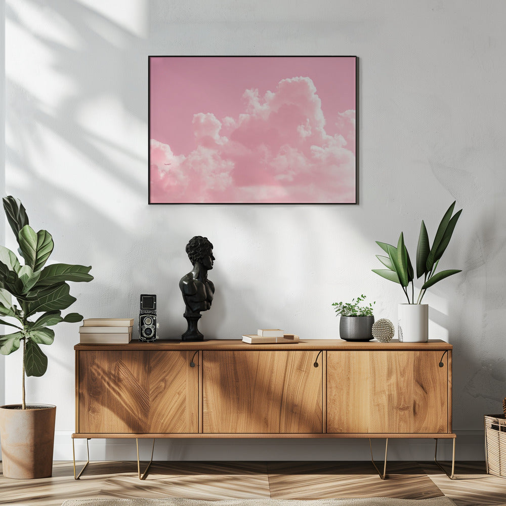 Wolkig mit einem Hauch von Pink | Poster