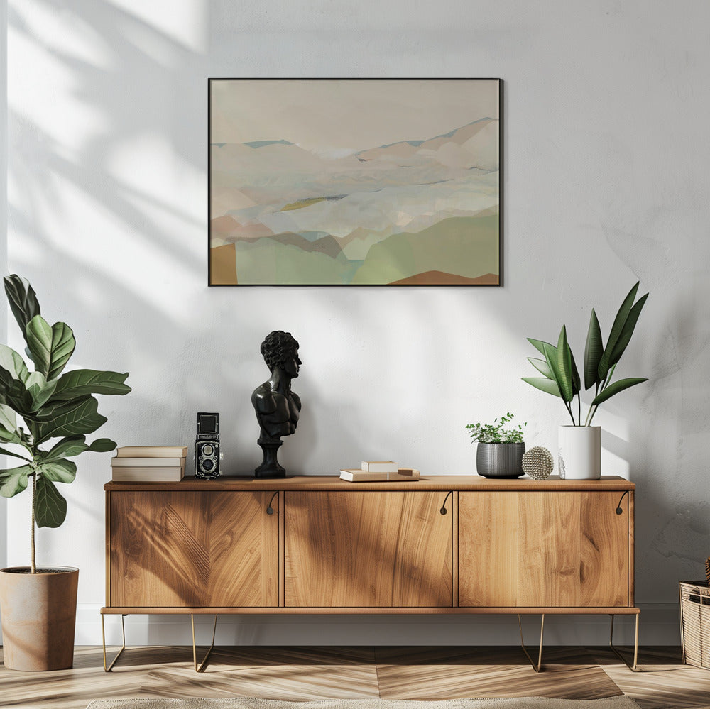 Farbblocklandschaft 1 | Poster