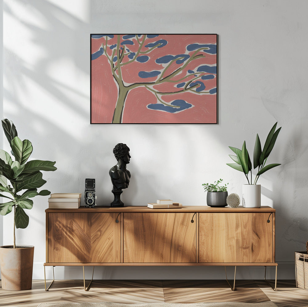 Bonsai-Baum-Kunstmalerei | Poster