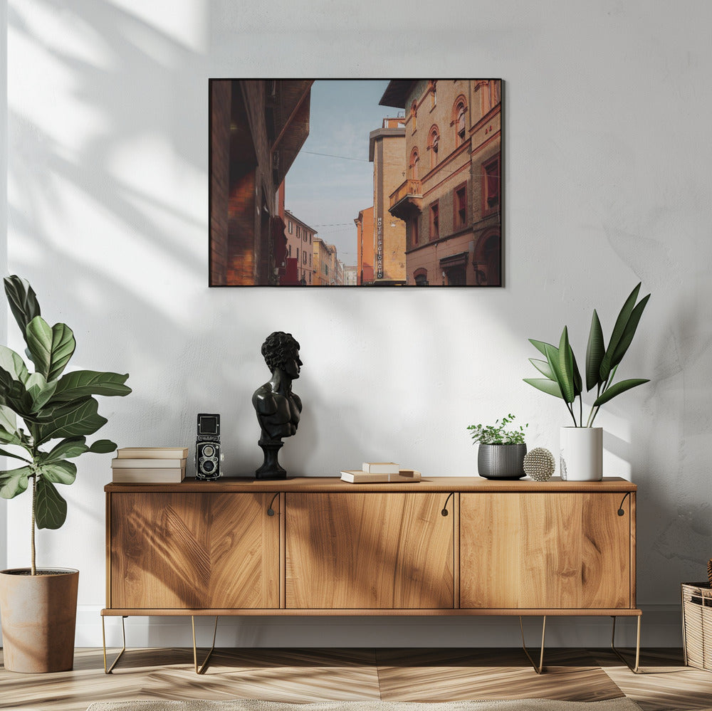 Sonnenuntergang in Bologna | Italien Reisefotografie | Poster