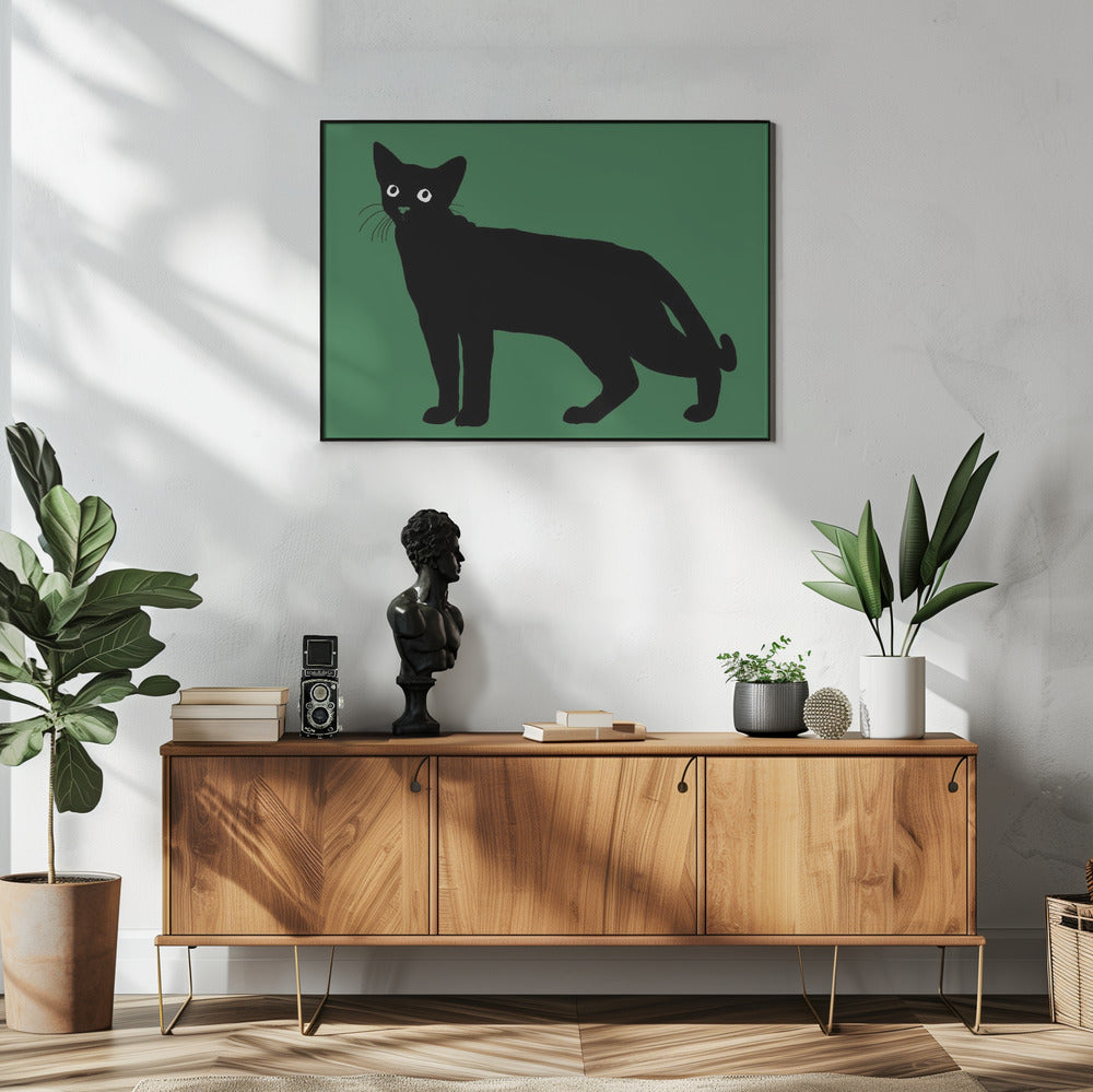 Schwarze Katze | Poster