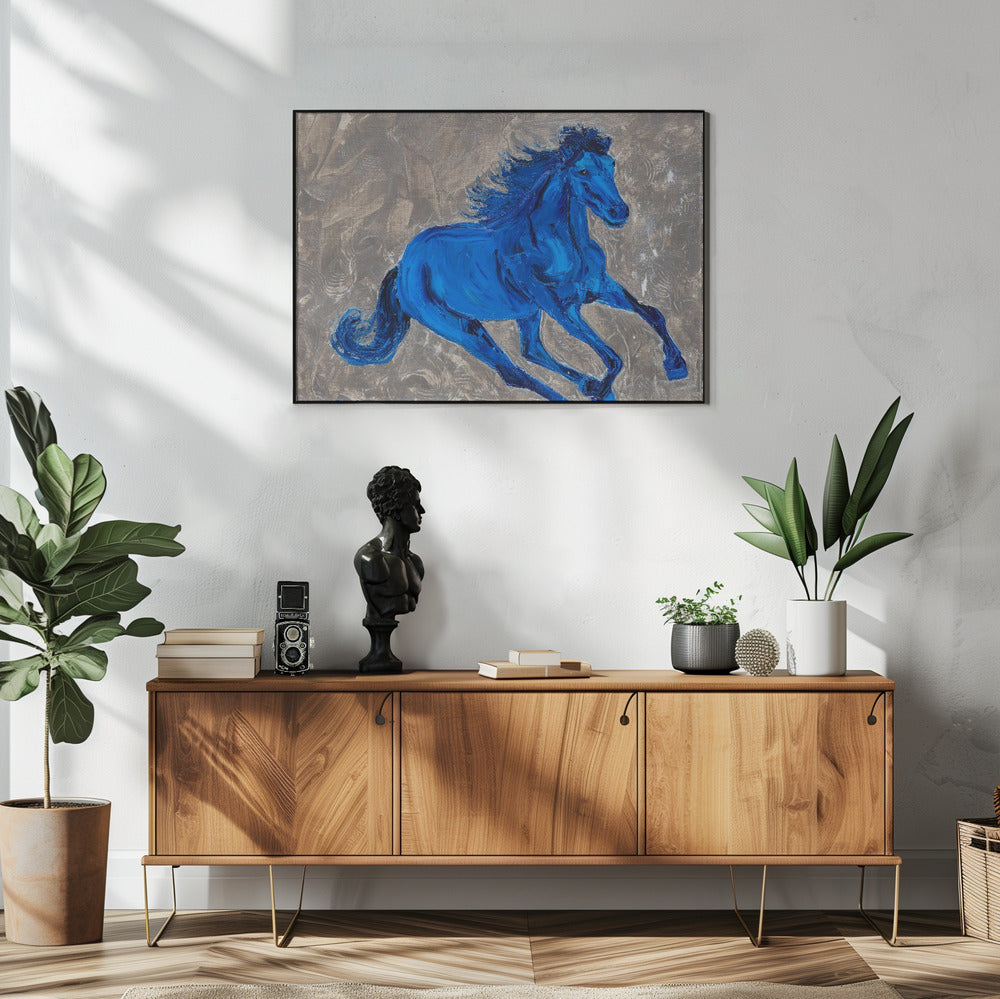 Blaues Pferd | Poster