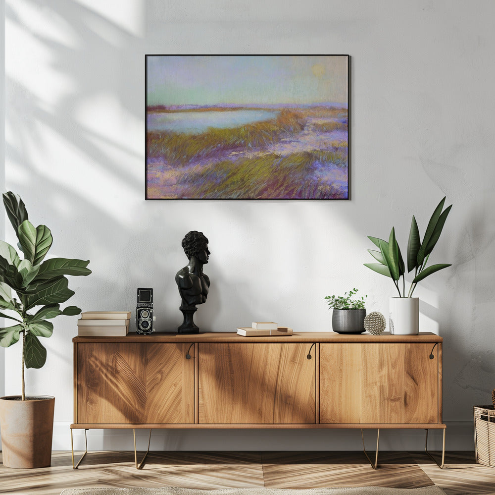 Sonnenuntergang in den Dünen | Poster