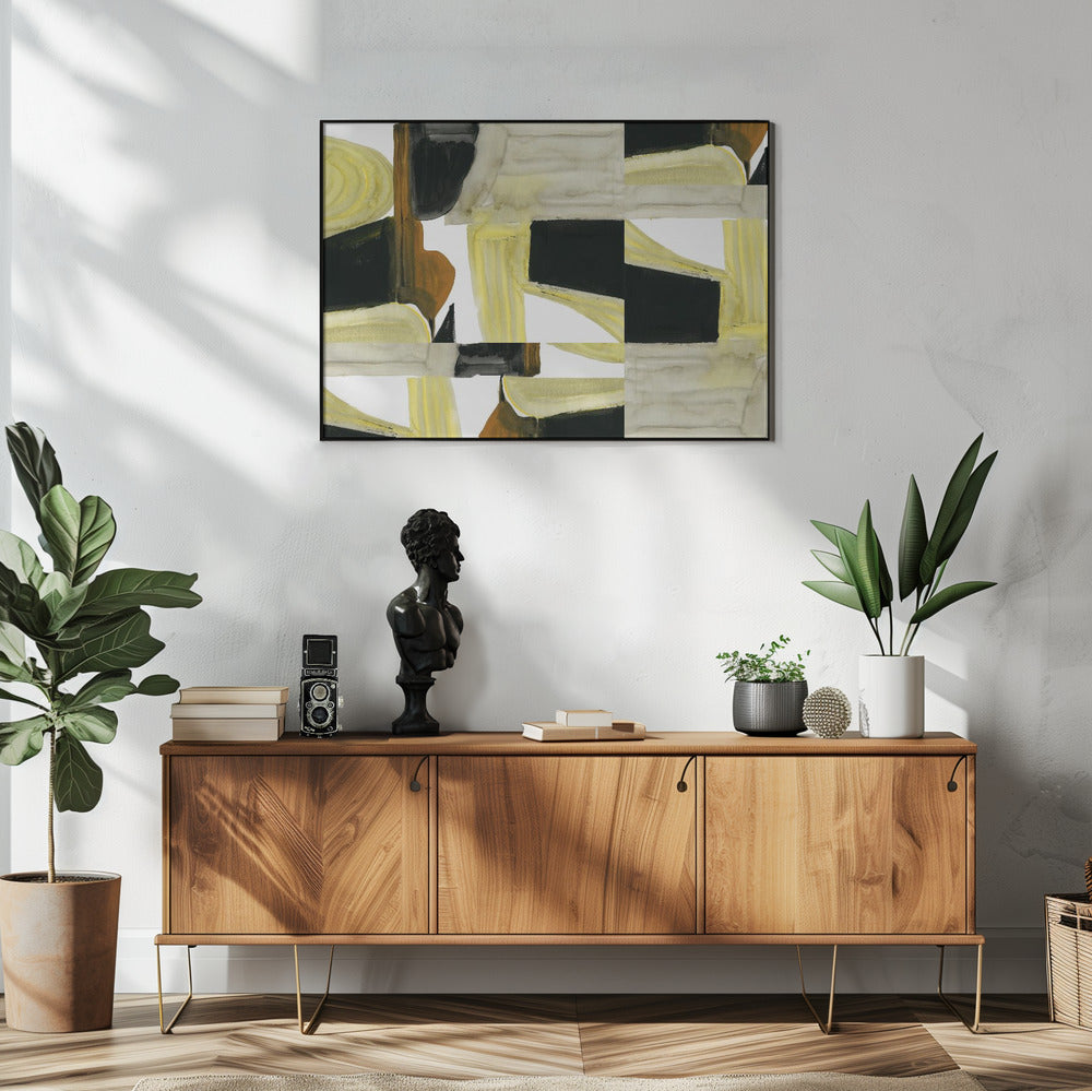 Abstrakte ausgeschnittene Formen 5 | Poster