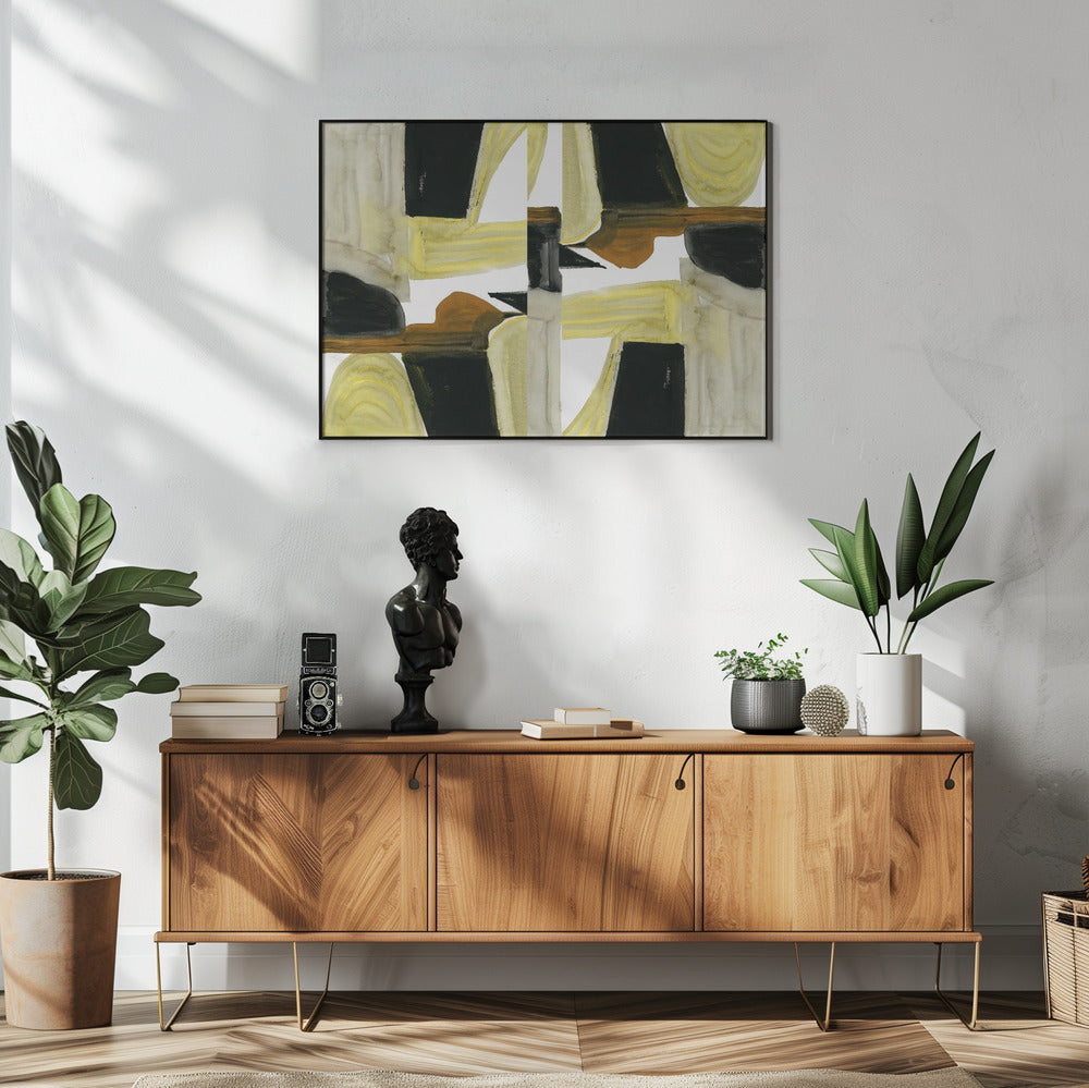 Abstrakte ausgeschnittene Formen 6 | Poster