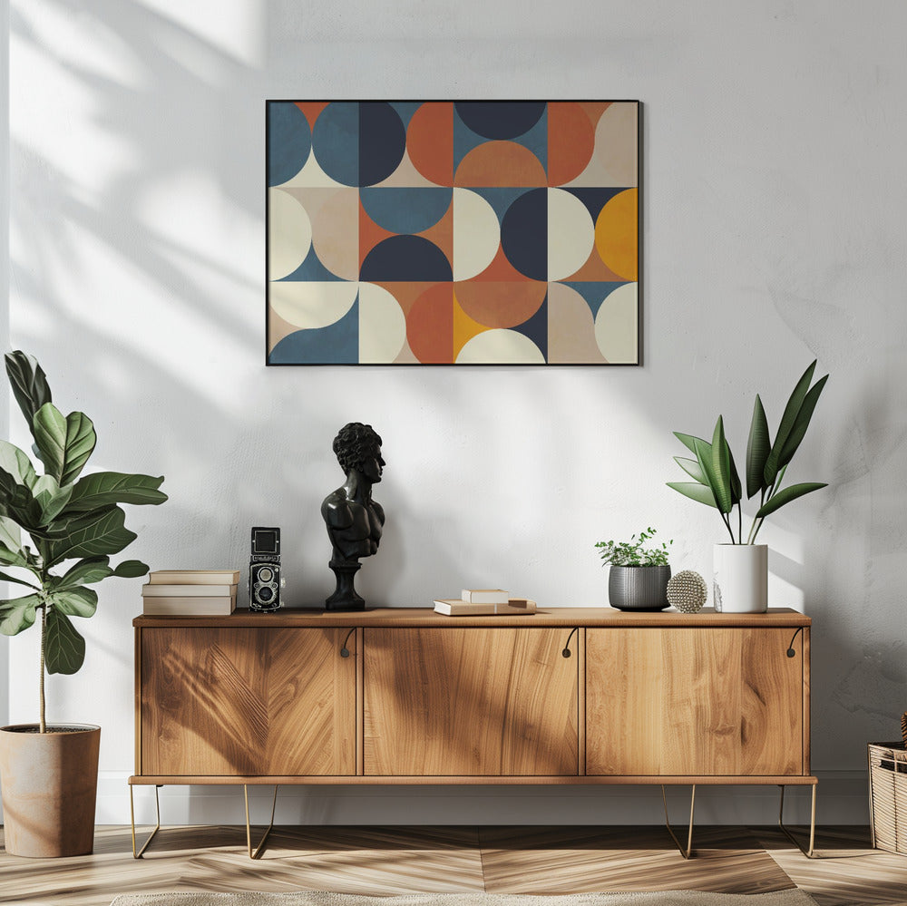 Geometrie New12 Marron | Poster