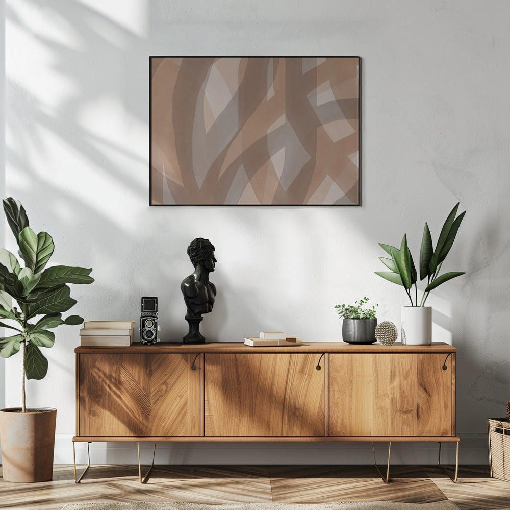 Neutral Abstract Watercolor In Nude and Pastel 5 | Poster