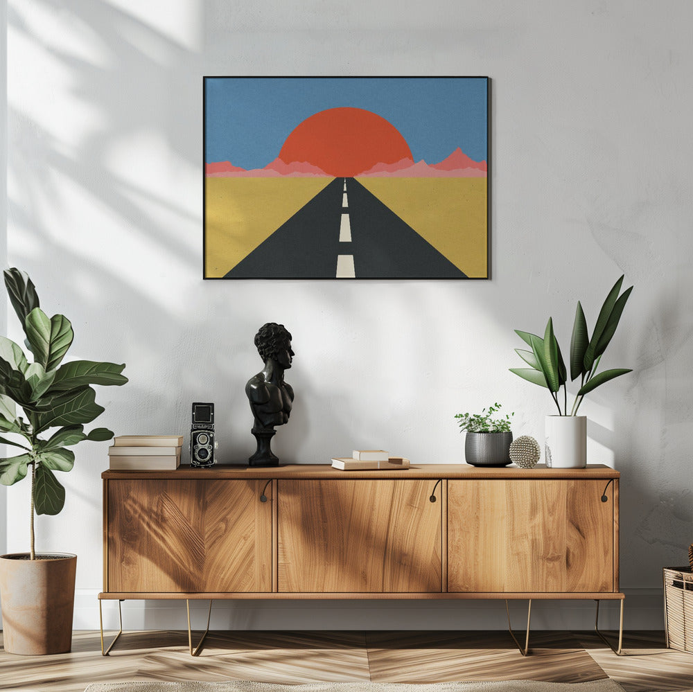 Straße zur Sonne | Poster