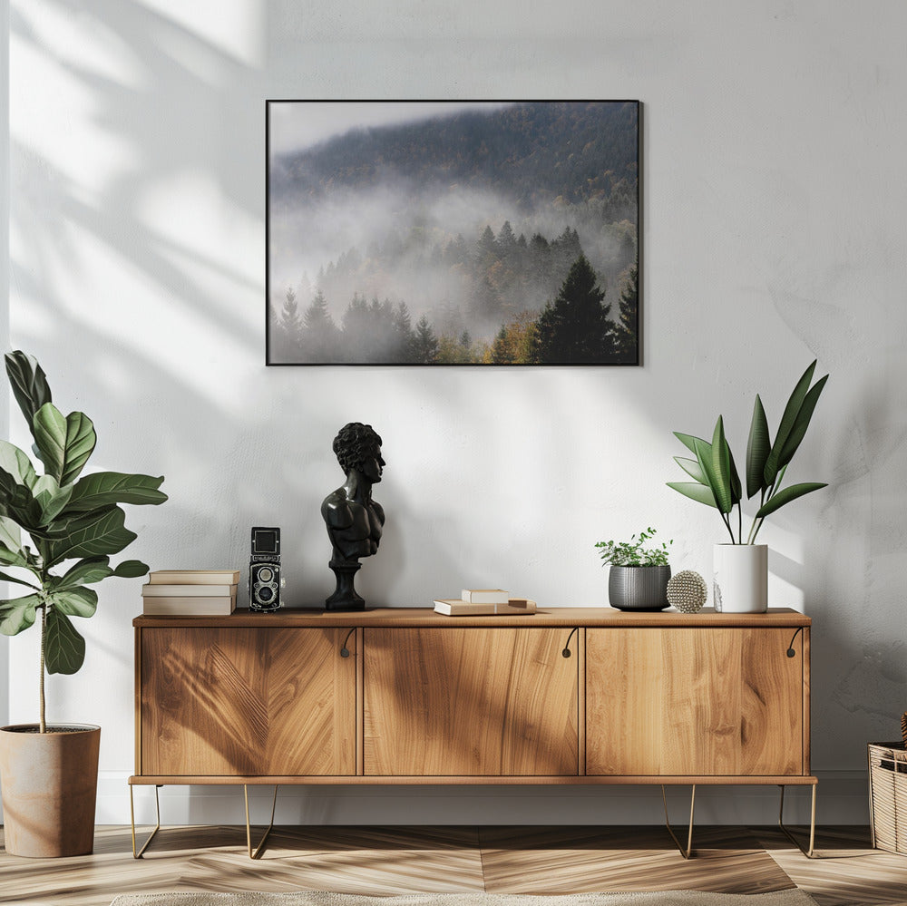 Nebliger Wald 9 | Poster