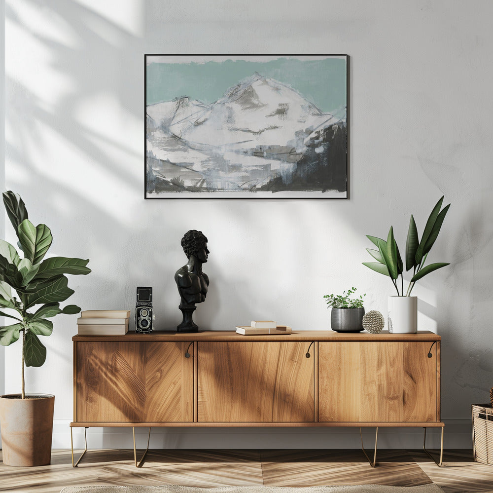 Weiße Berge Druck Nr. 2 | Poster