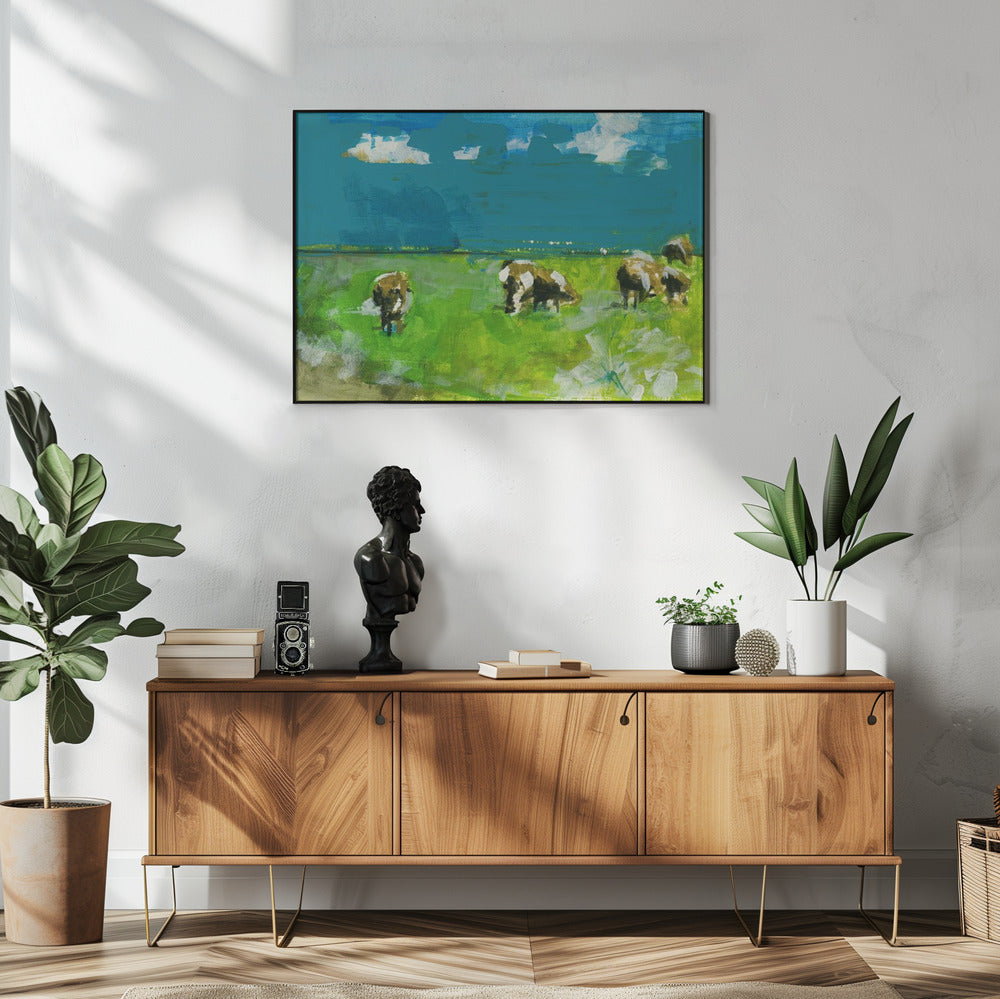 Kühe im Landschaftsdruck Nr. 2 | Poster