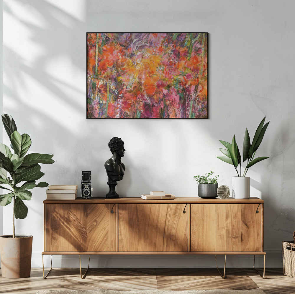 Lebendiger Flora-Wandteppich | Poster