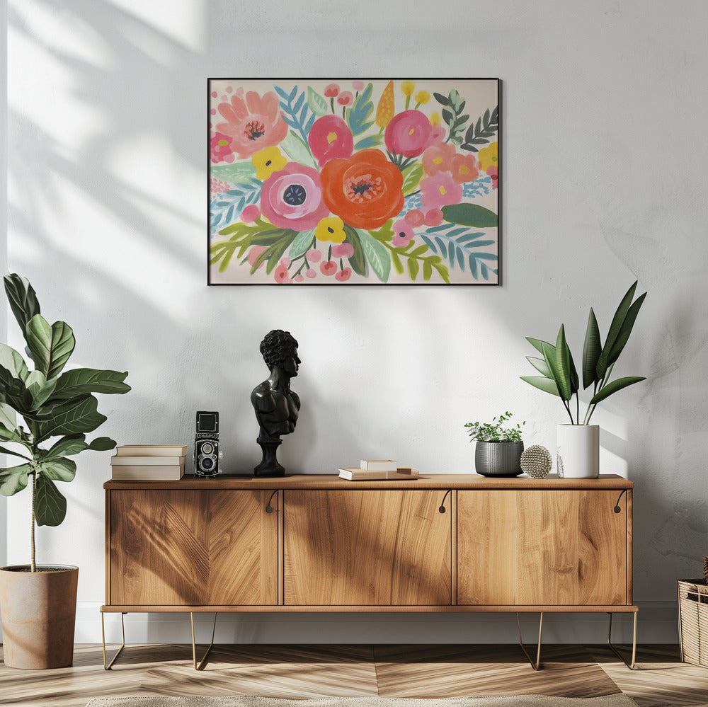 Verspielter Blumenstrauß | Poster
