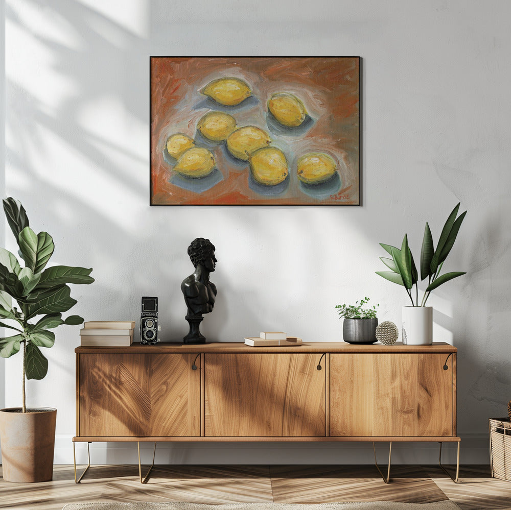 Lemons with Shadow | Poster