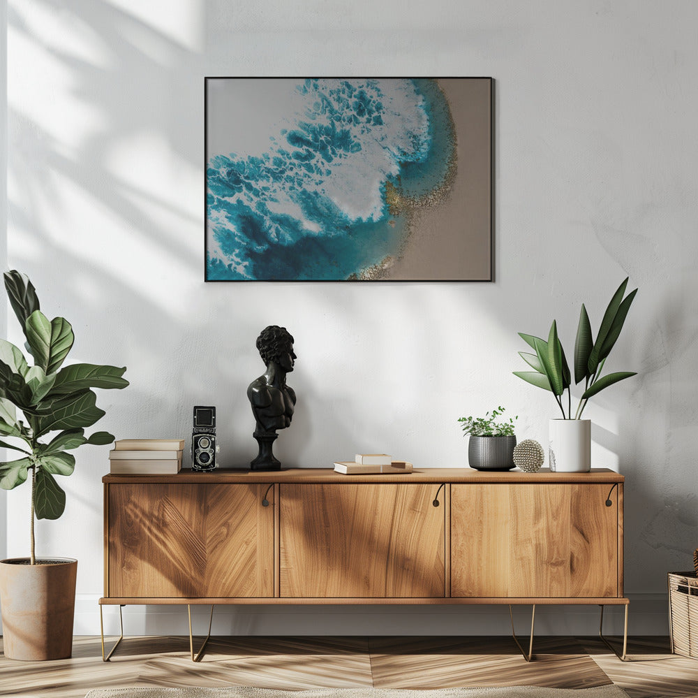 Aerial Beach - Sonnenuntergangsstrand | Poster