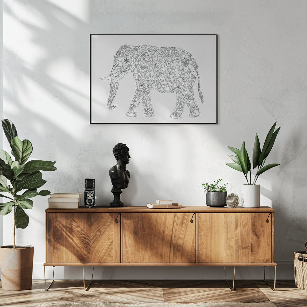 Blumenelefant | Poster