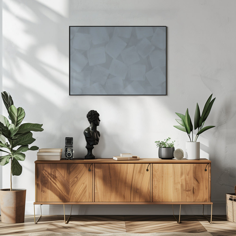 Weiche quadratische Pinselstriche | Poster