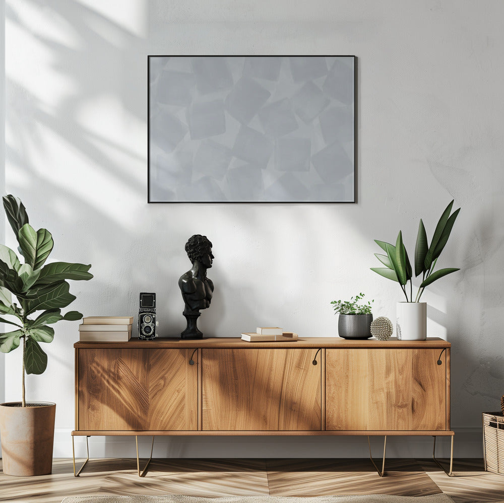 Weiche quadratische Pinselstriche | Poster