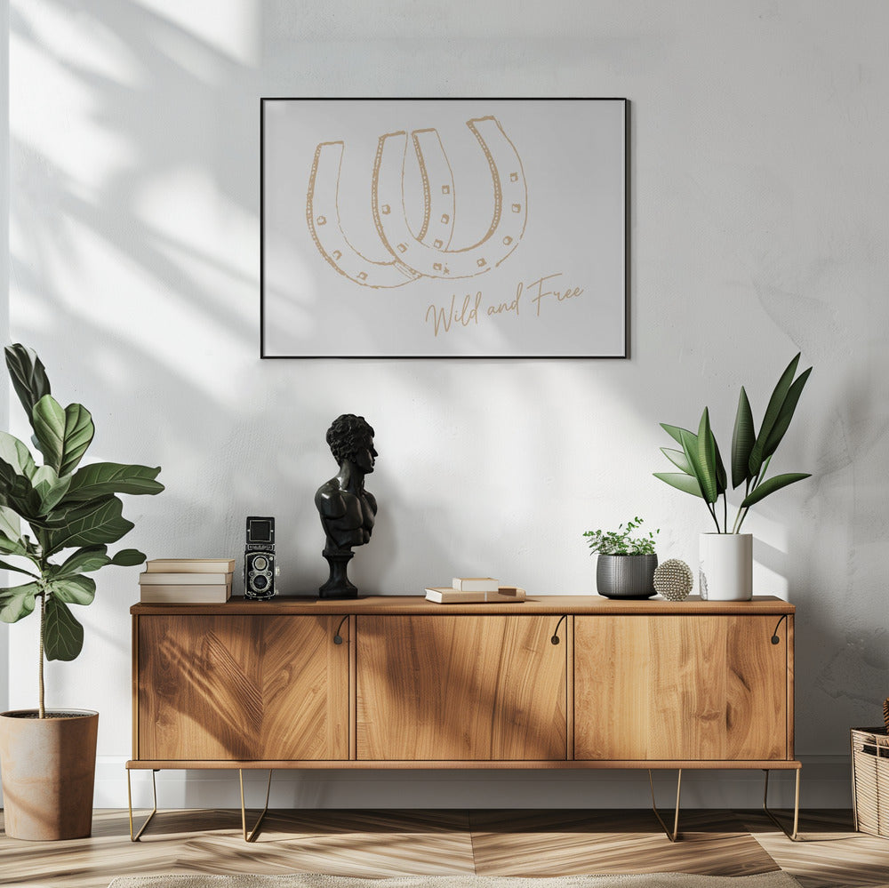 Hufeisen Wild und Frei Neutral | Poster