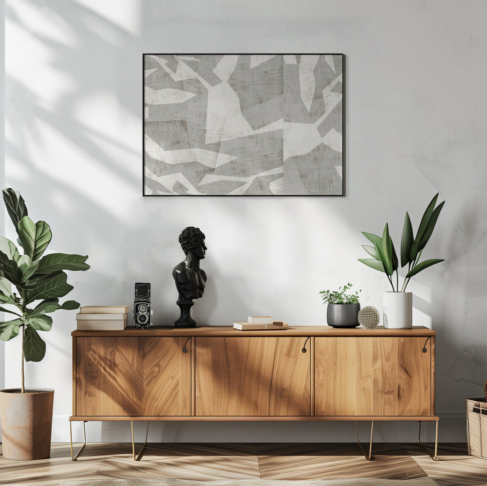 Geometrische Muster mit einer strukturierten | Poster