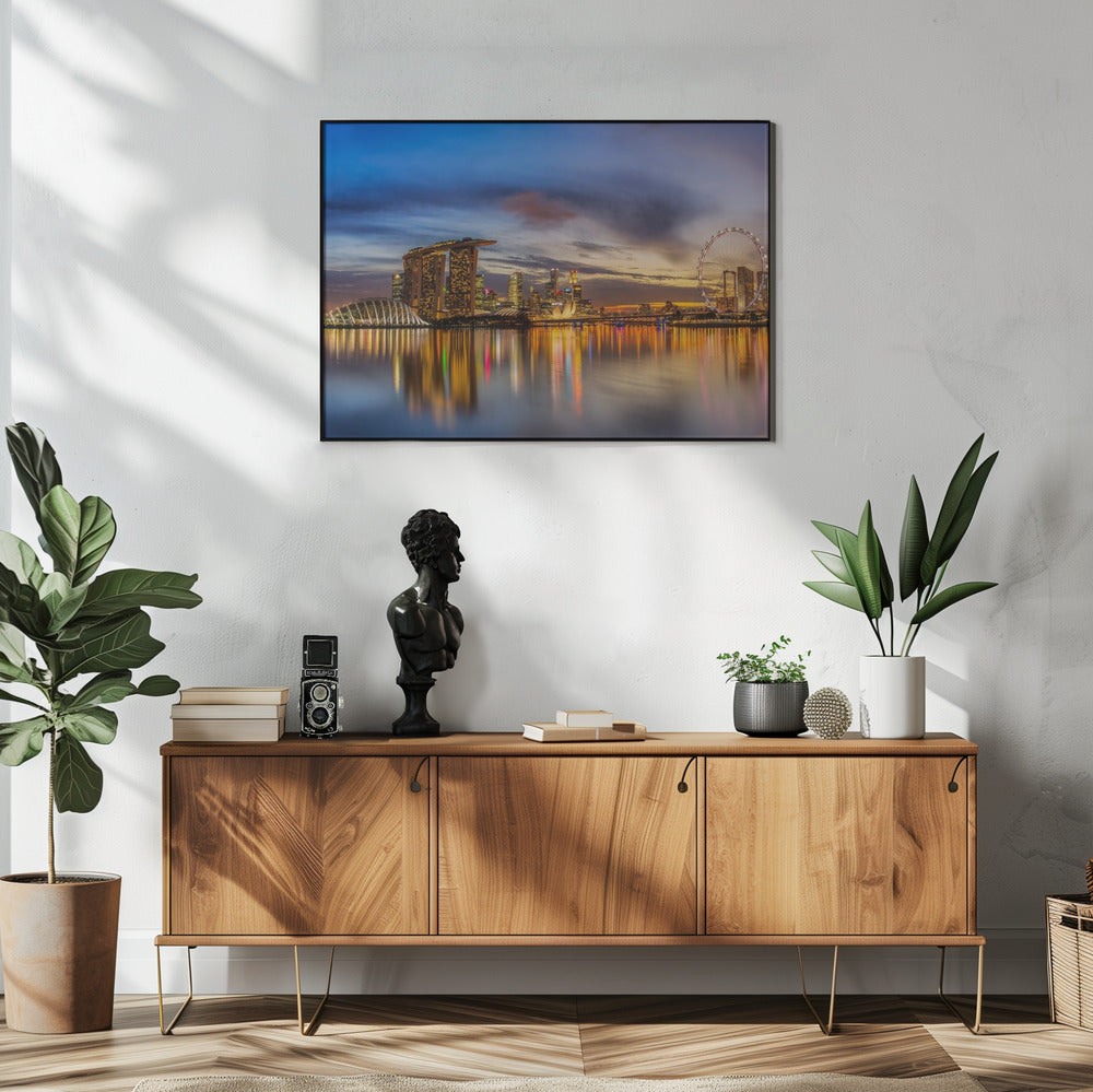 Sonnenuntergang an der Bucht | Poster