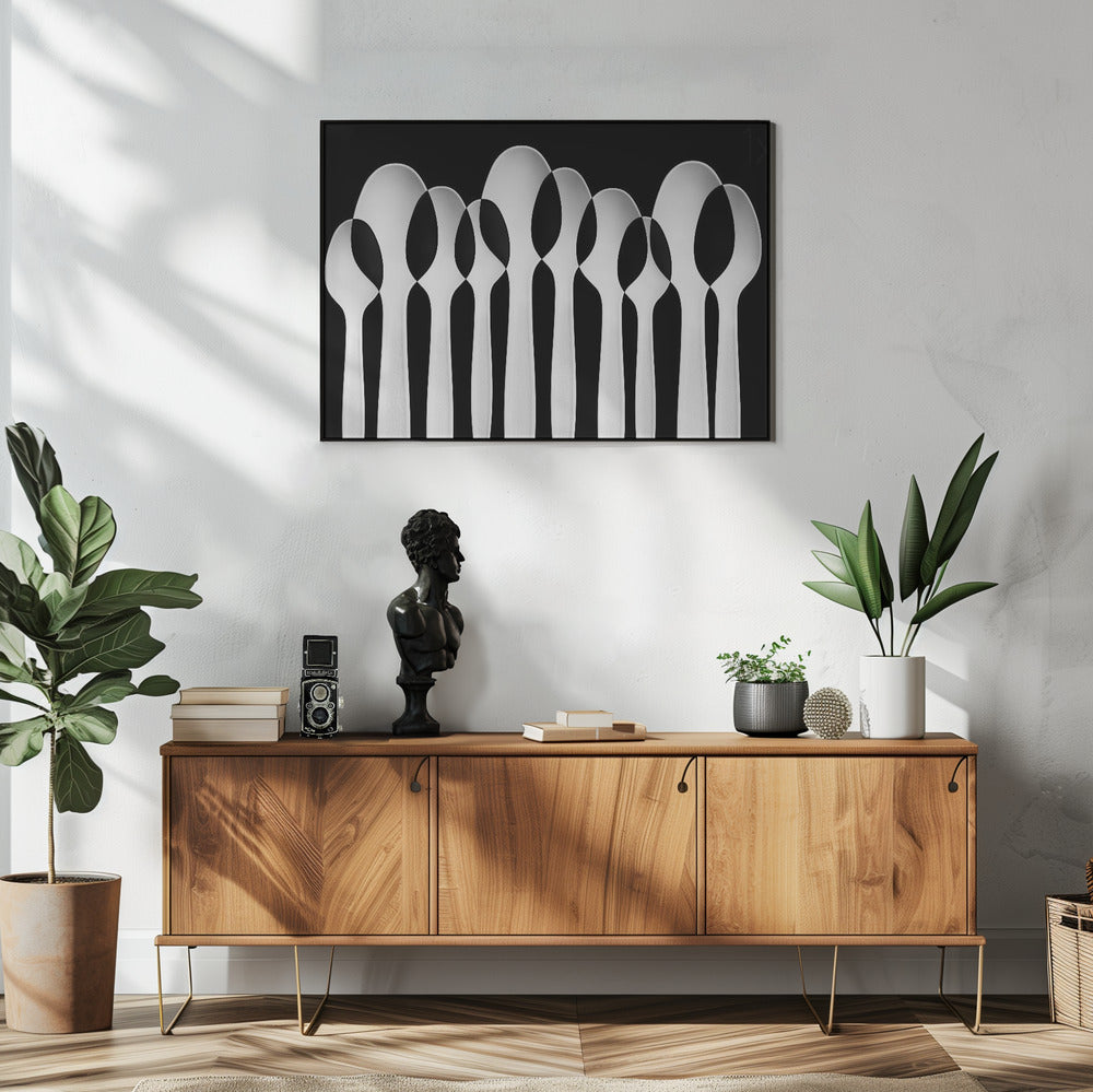 Löffel Abstrakt: Wald | Poster