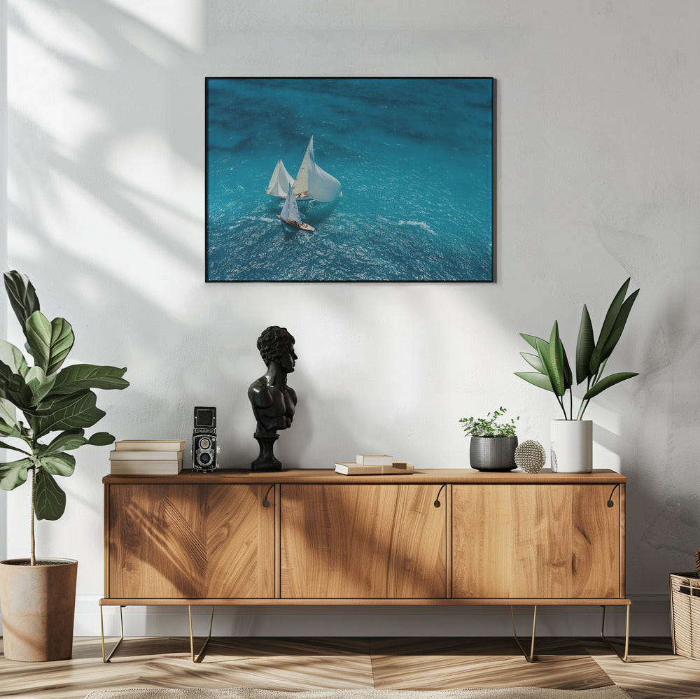 Croisement bleu | Poster