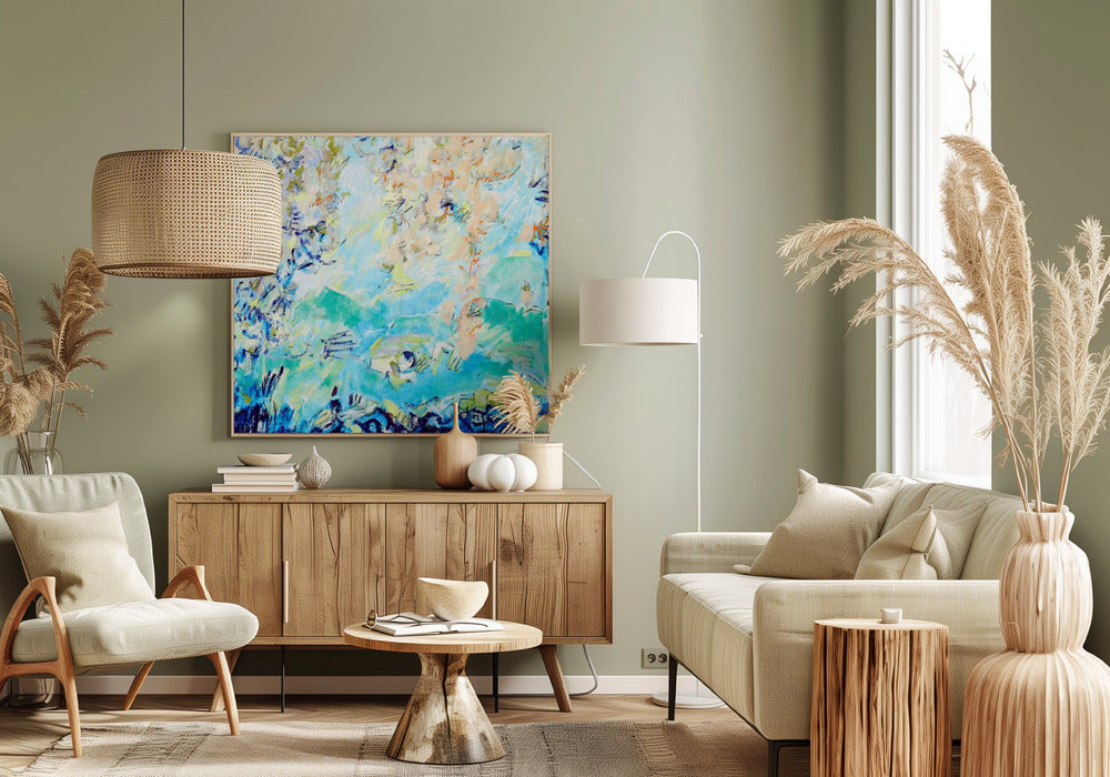Expressionistisches farbenfrohes Abstraktes | Leinwand