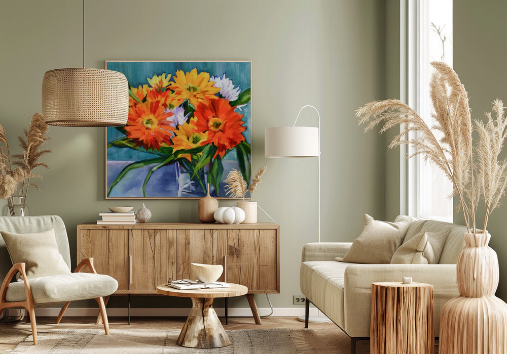 Blumen in Vase | Leinwand