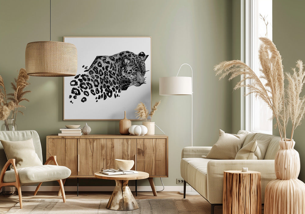 Wandbild „Cosmic Leopard“ | Leinwand