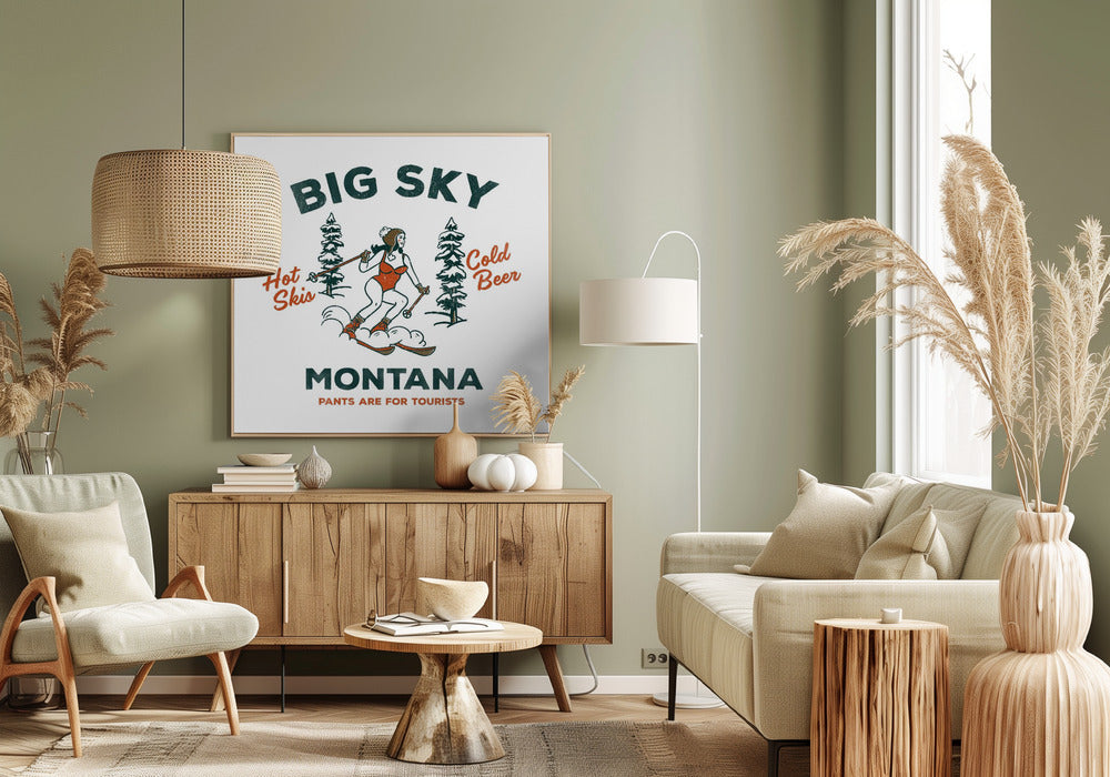 Ski Big Sky Montana: Hosen sind für Touristen | Leinwand
