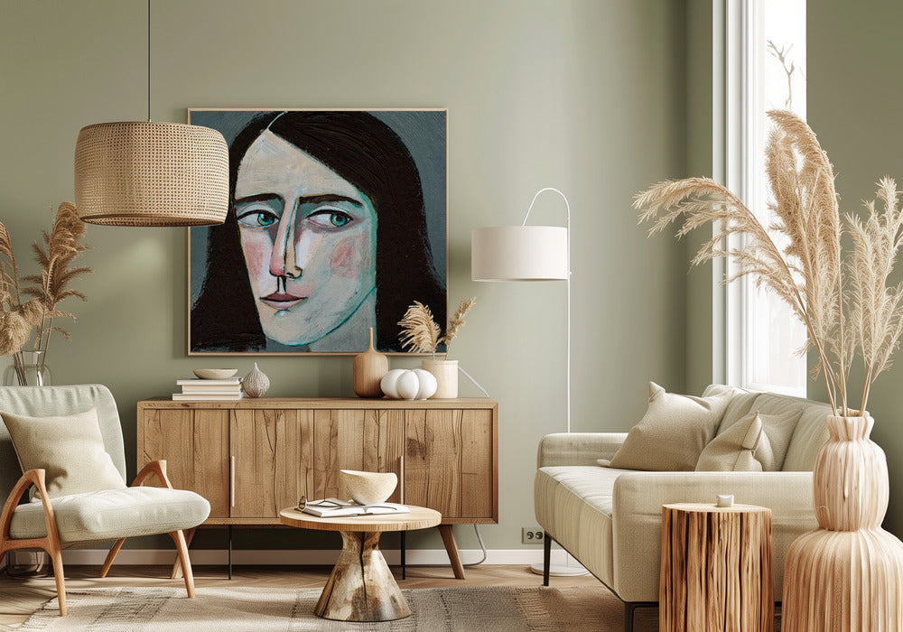 Gesicht Frau Portrait - Niemals zurückblicken | Leinwand