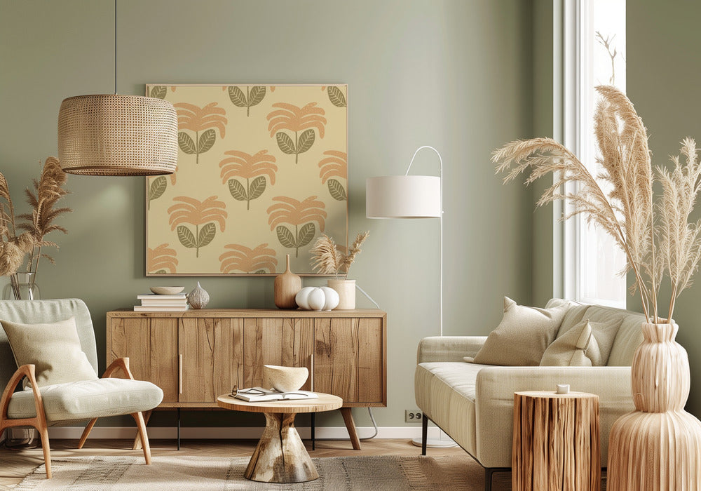 Blumenmuster | Leinwand