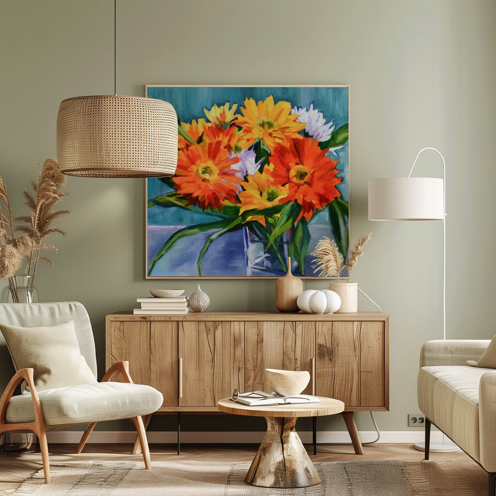 Blumen in Vase | Leinwand