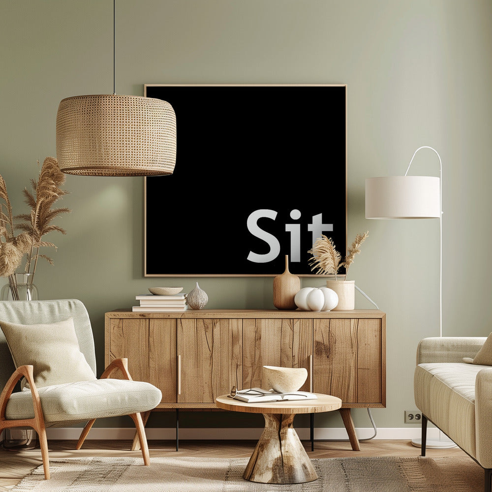 Sitzen | Leinwand