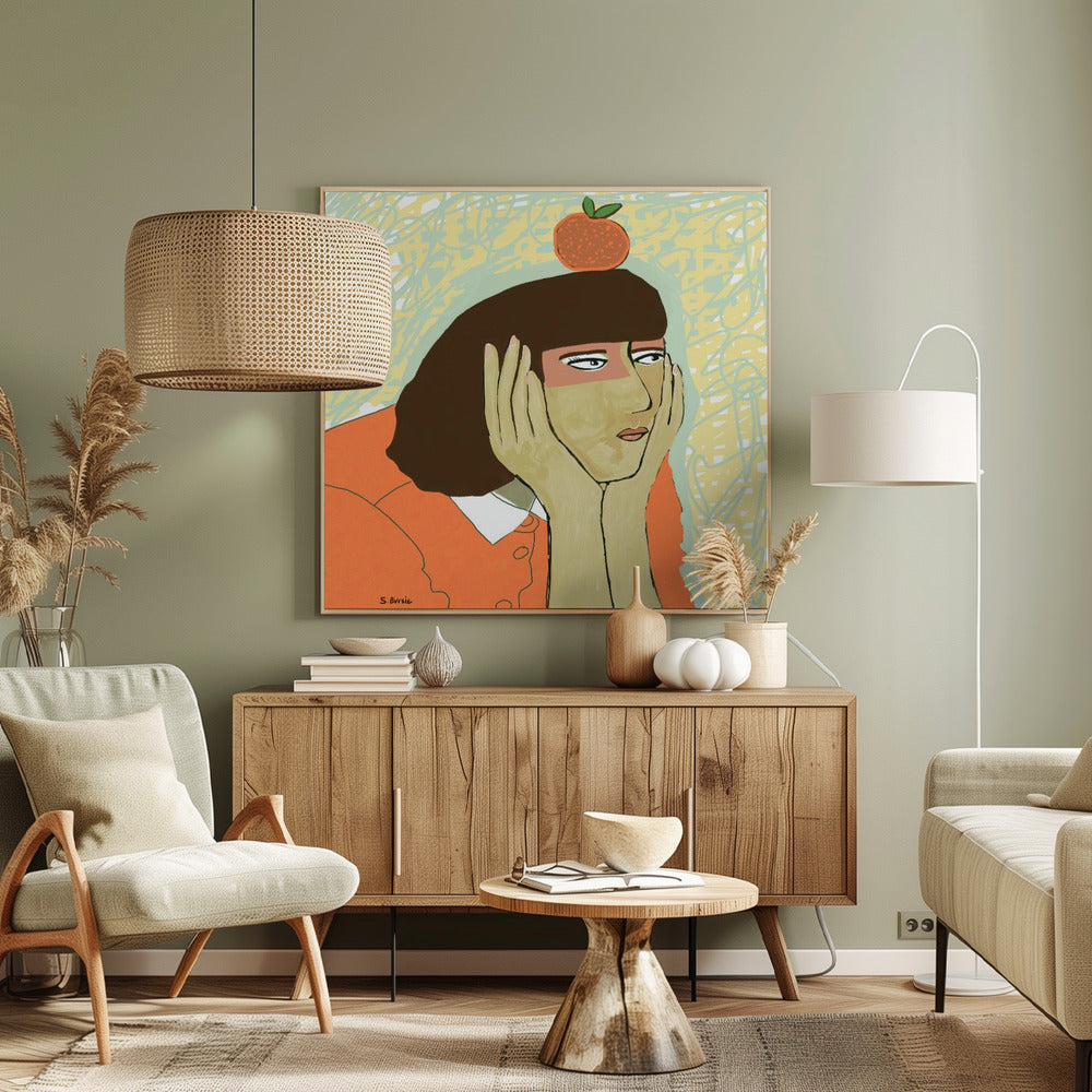 Träumer von Orangen | Leinwand
