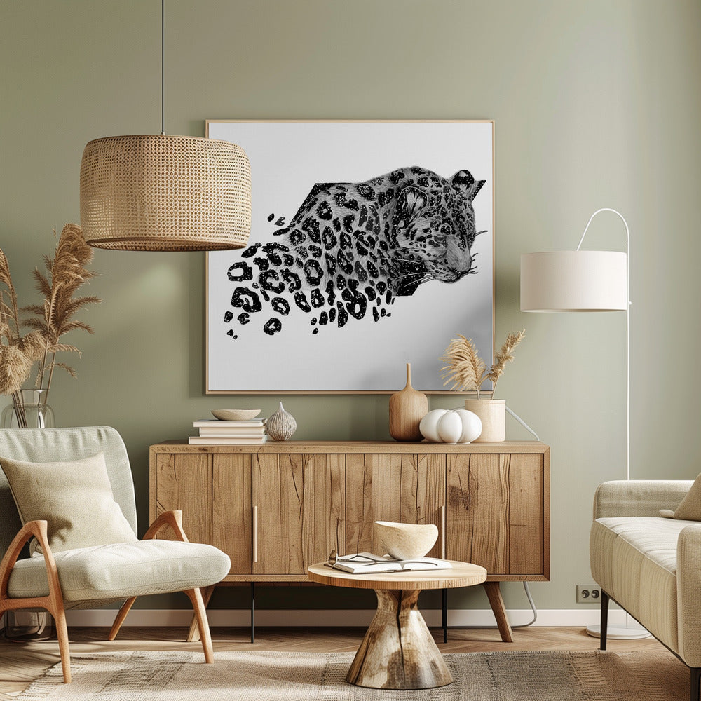 Wandbild „Cosmic Leopard“ | Leinwand