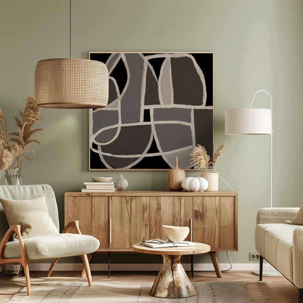 Black and white abstract | Canvas