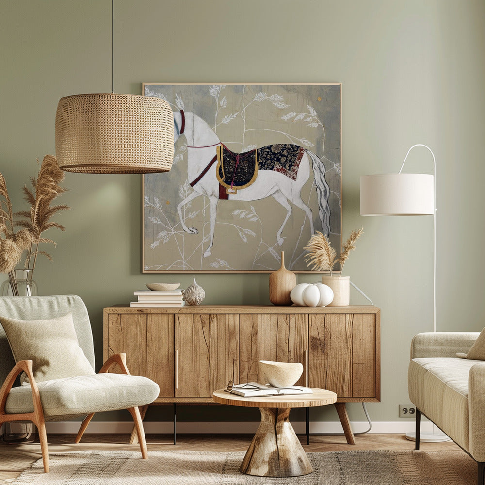 Reitsportliche Eleganz Wandteppiche der Zeit IV | Leinwand